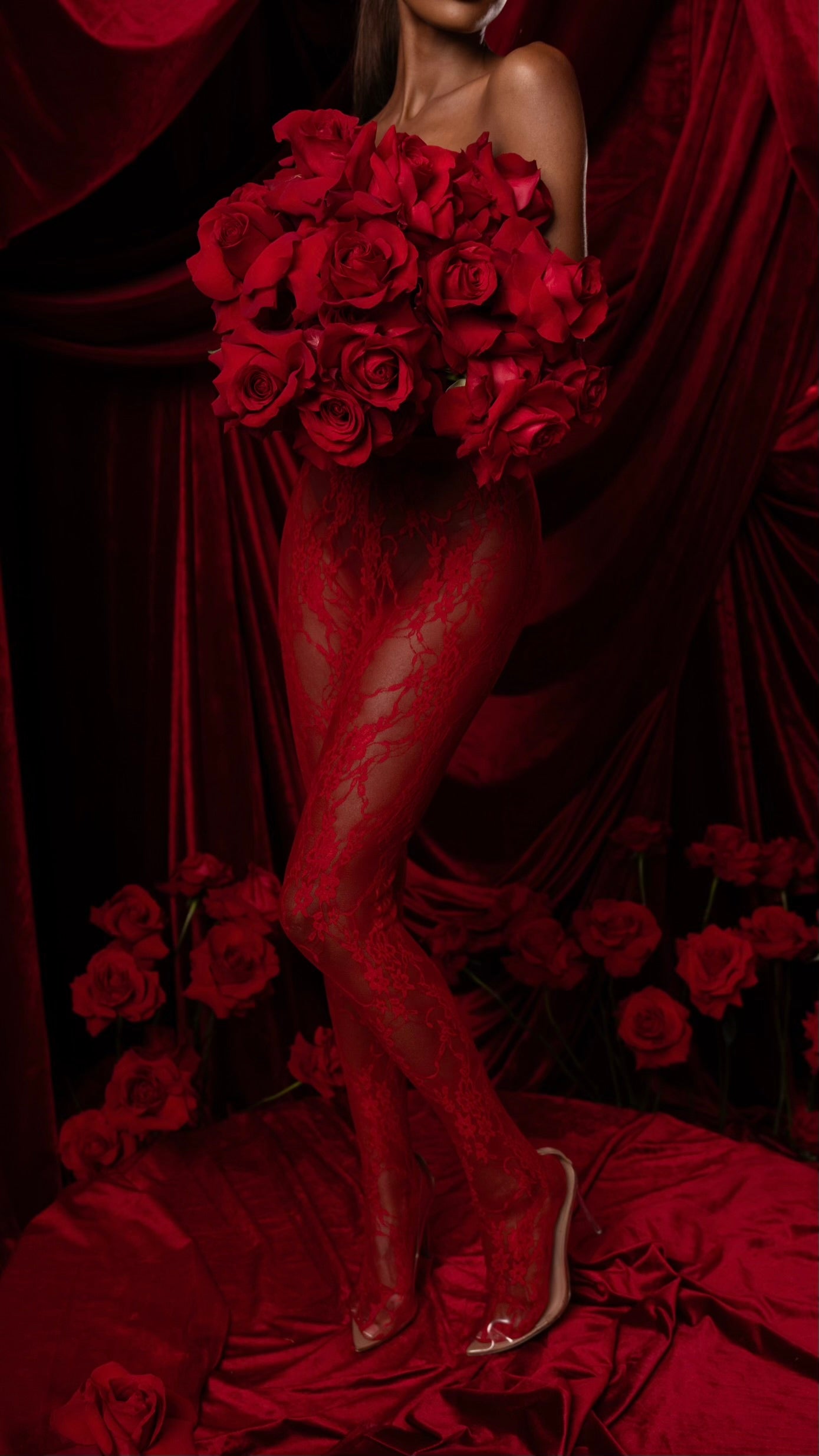 ‘Senses’ Leggings in Red