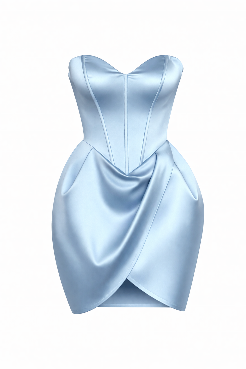 “Kailene ” corset dress in blue