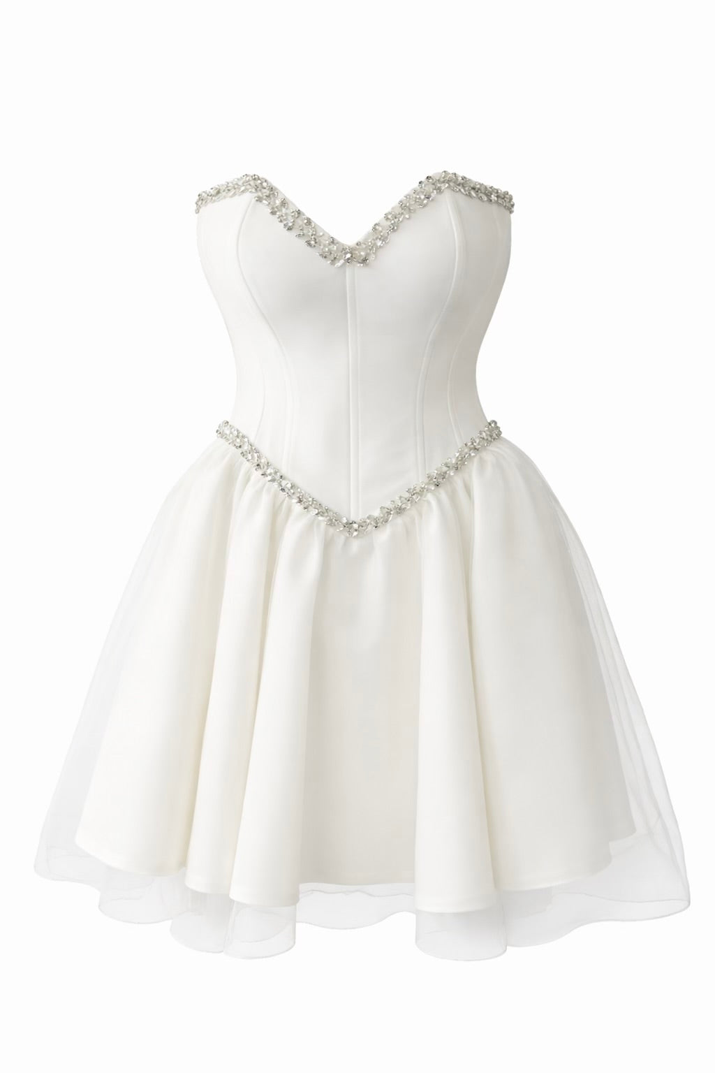 “Lia” cocktail dress in white