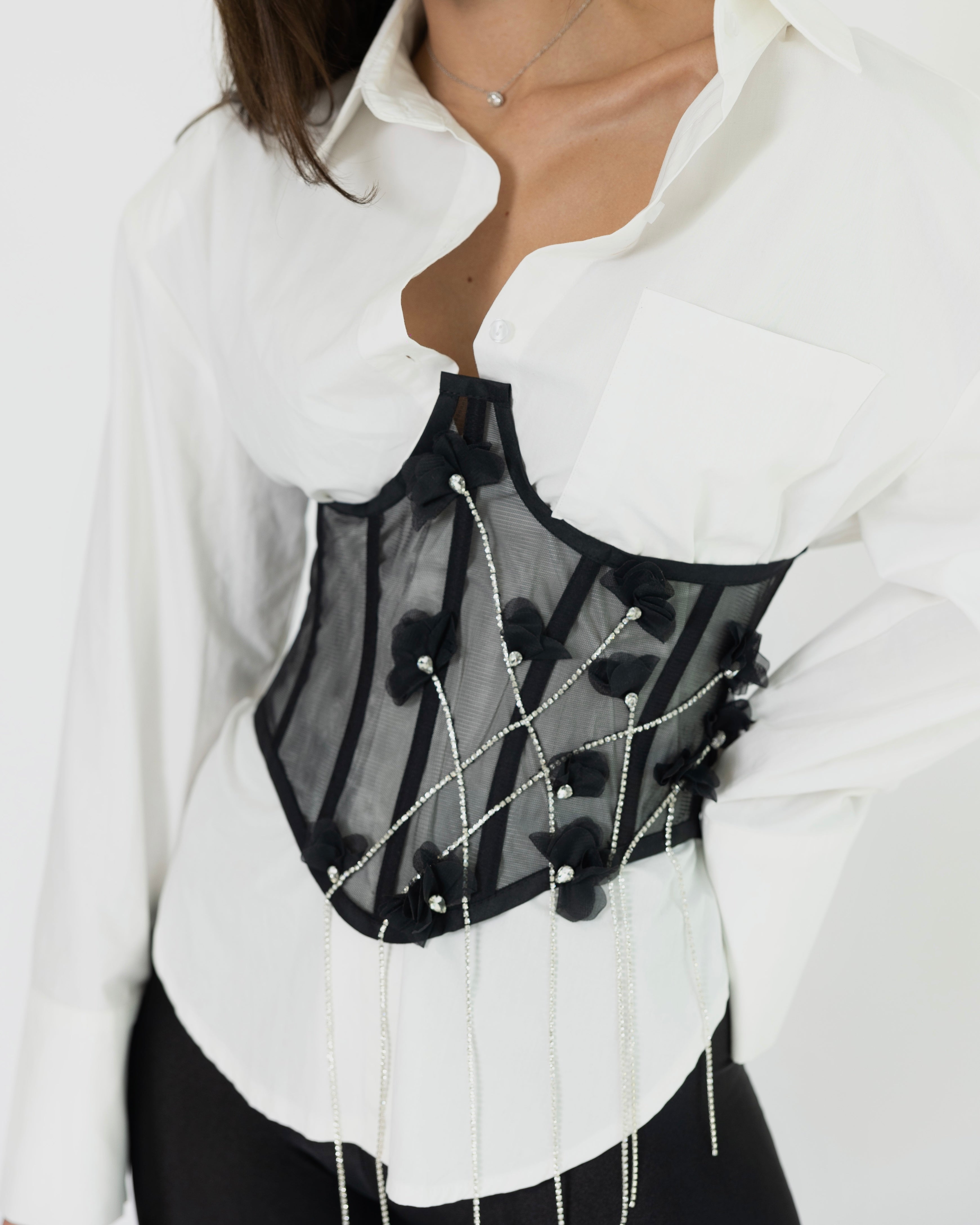'By Mia' Flower Corset