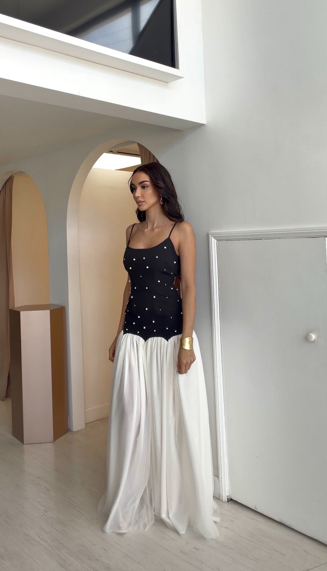 'Sofia' Pearled Dress