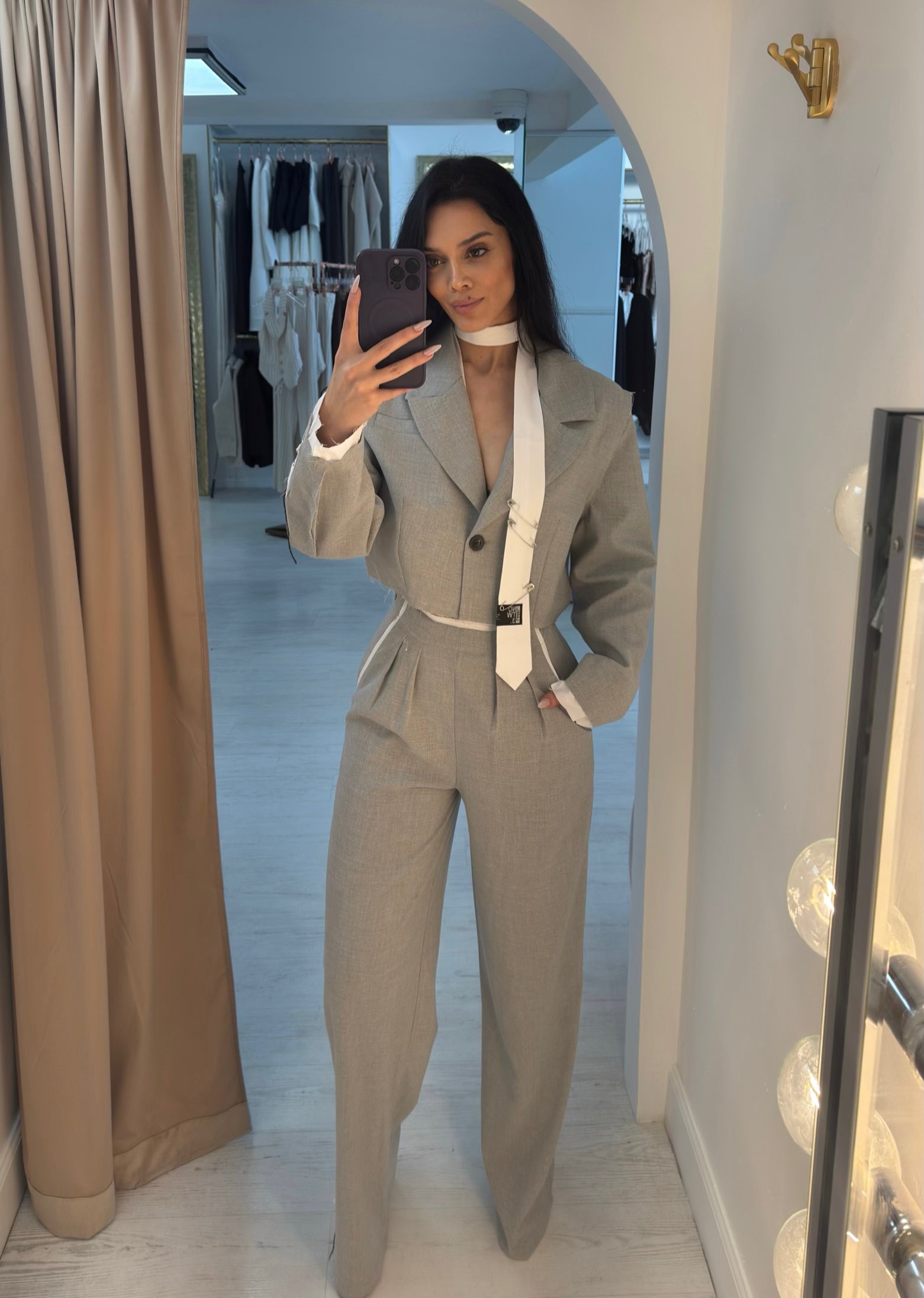 “Bold” blazer and pants set