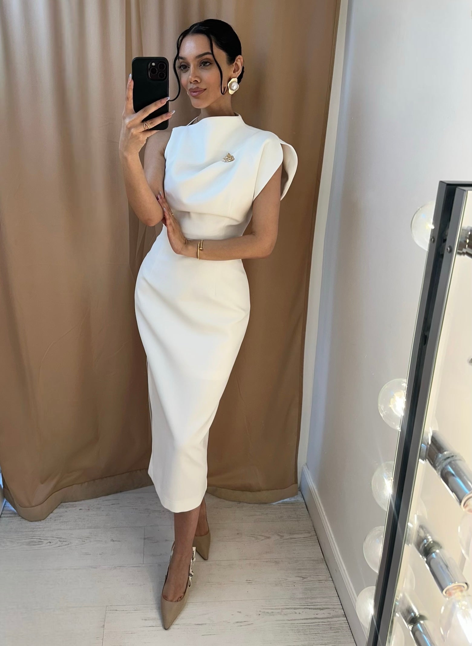 “Abby” crepe dress