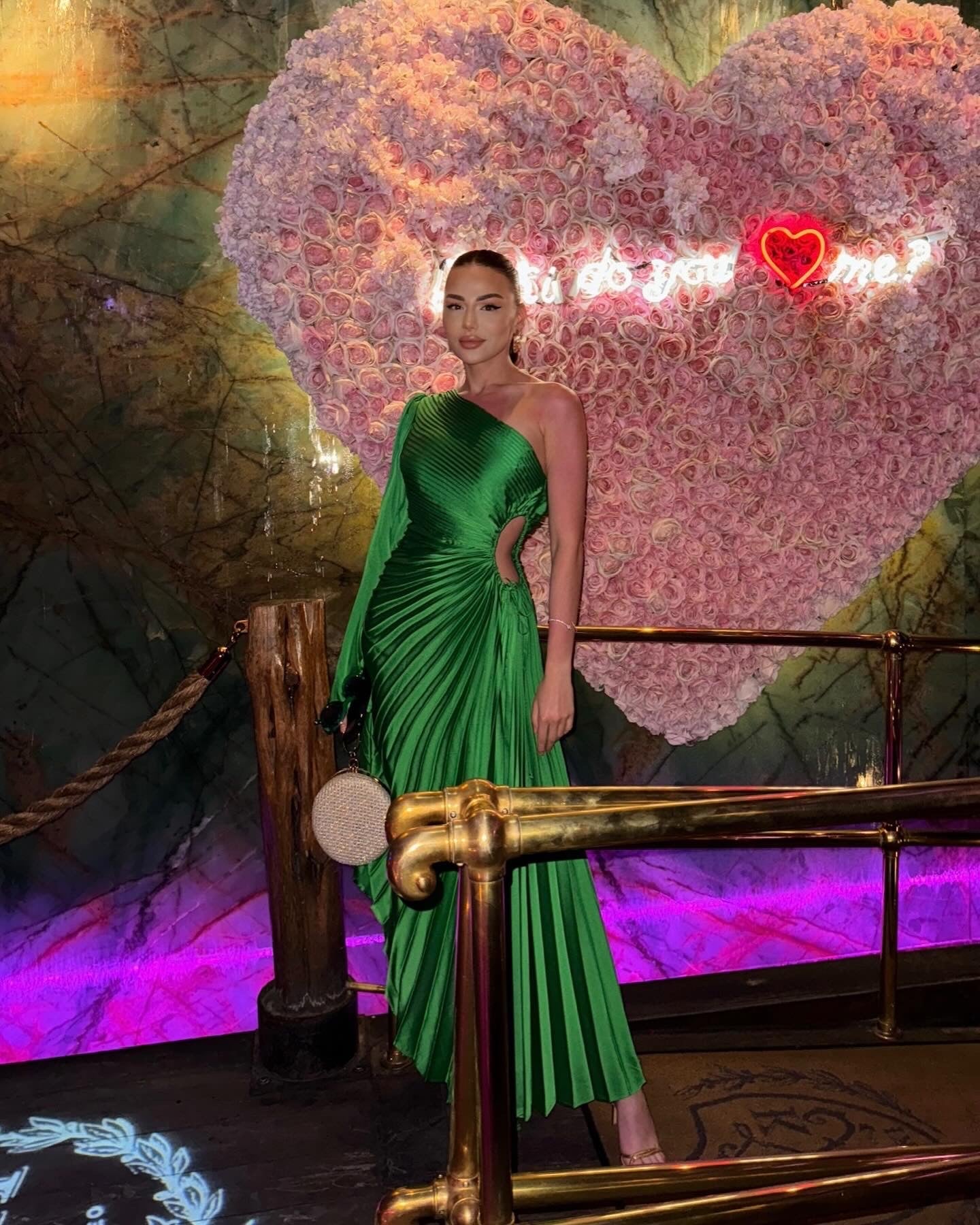 'Thea' Green Dress