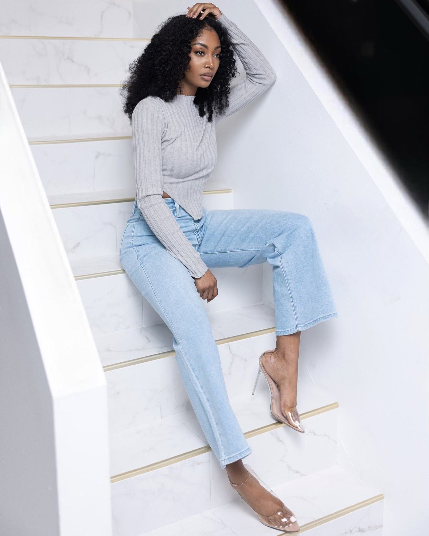 'Ocean' blue jeans
