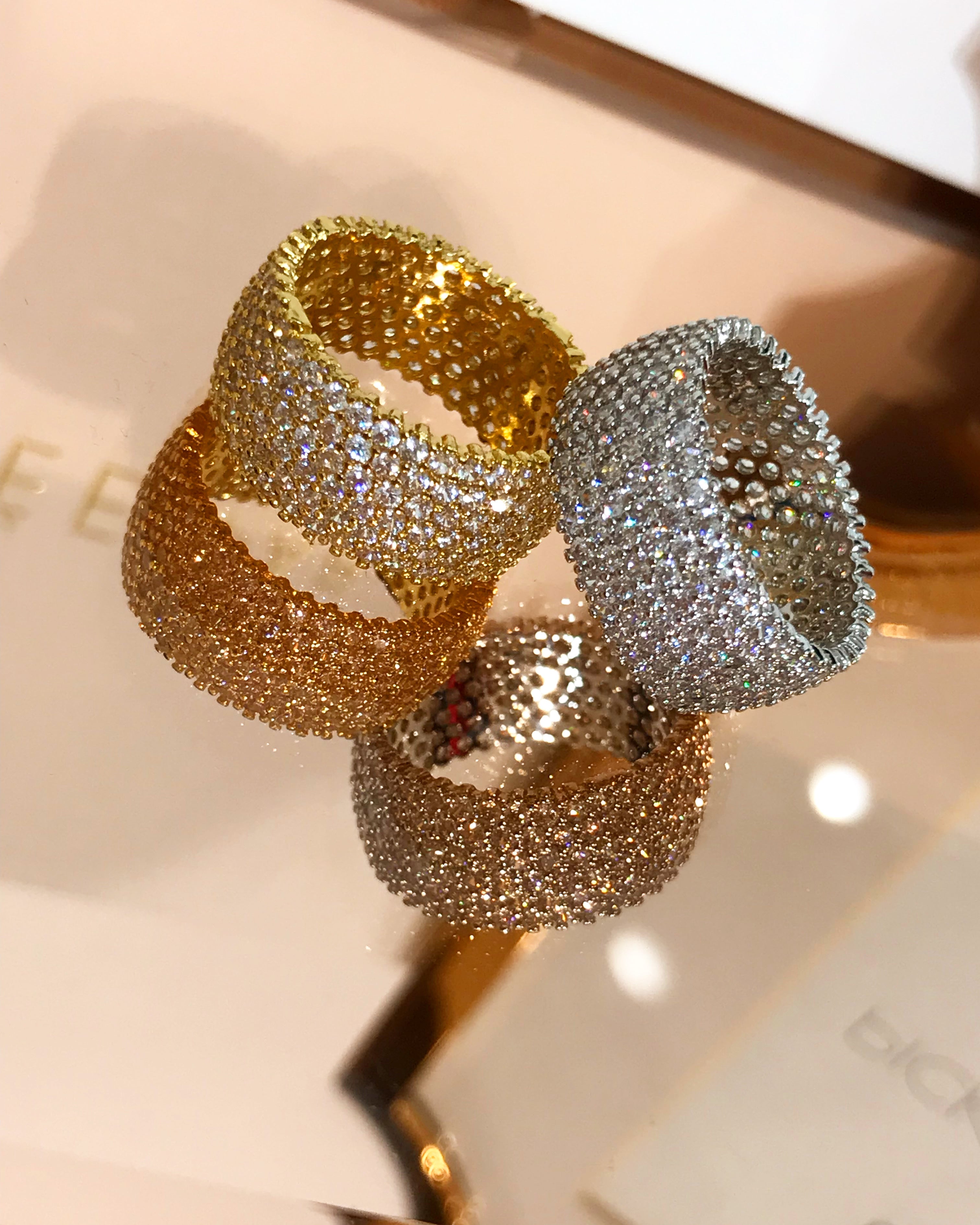 ‘Alina’ Rhinestone Band Ring