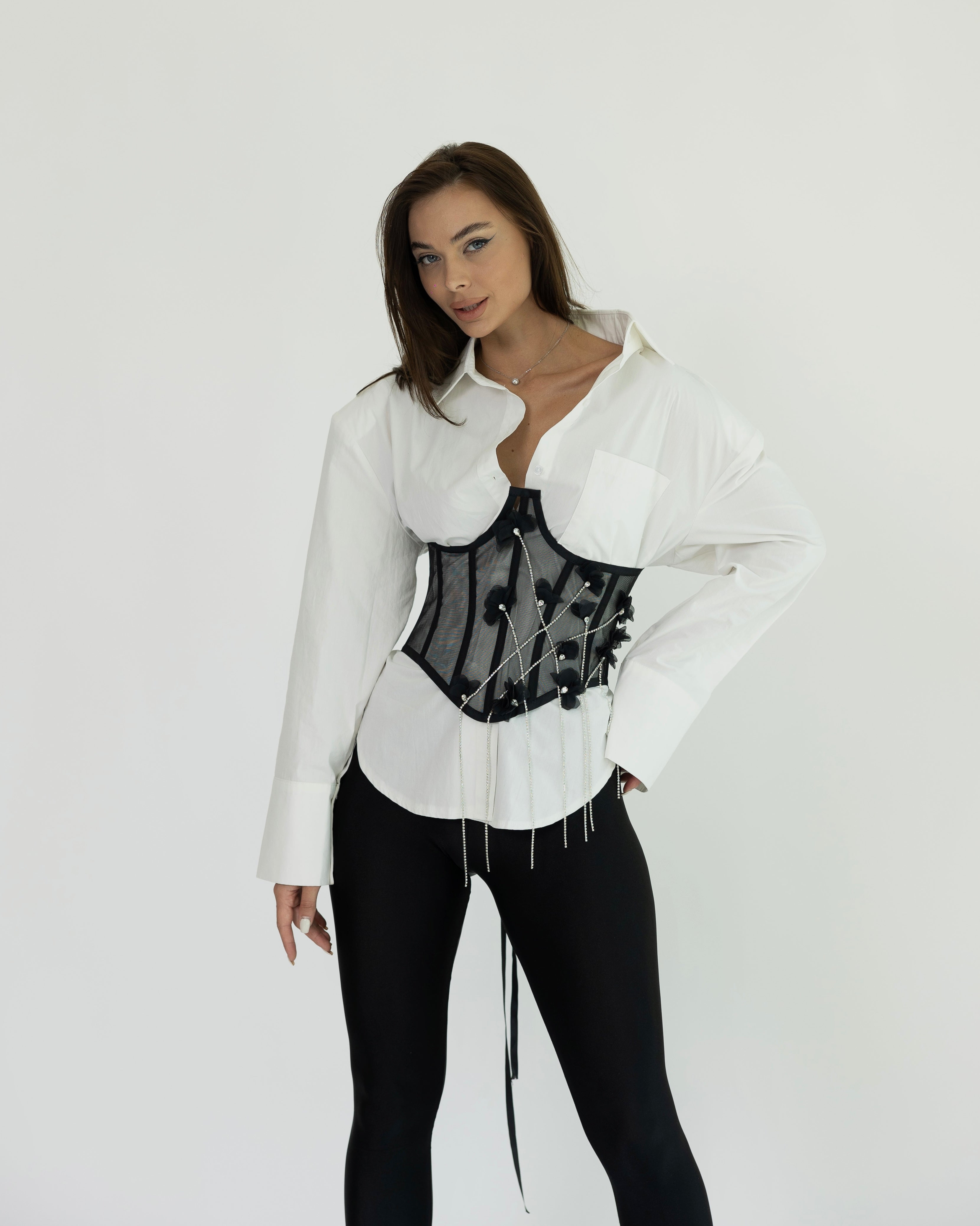 'By Mia' Flower Corset
