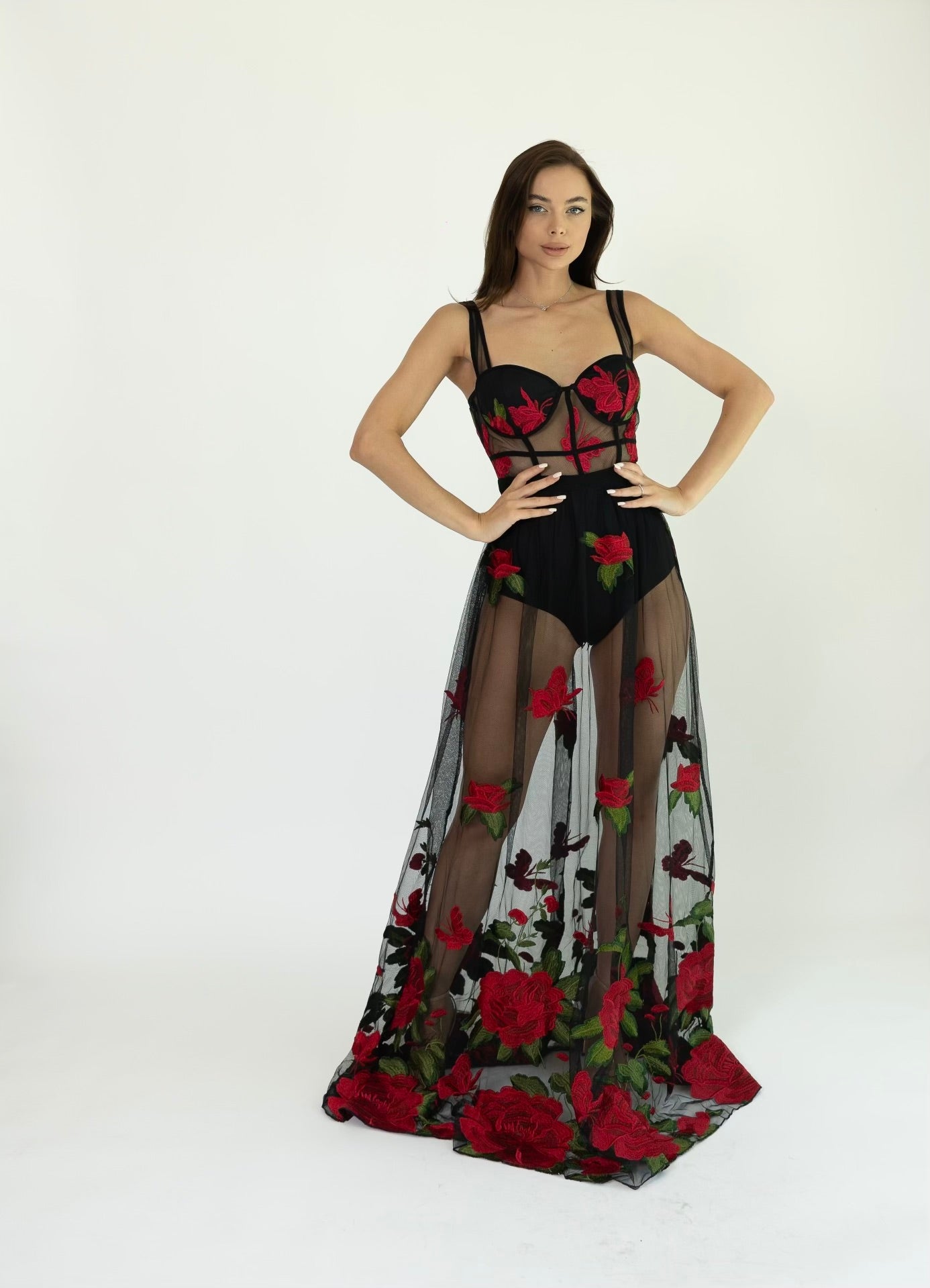 'Vera' Rose cover-up dress