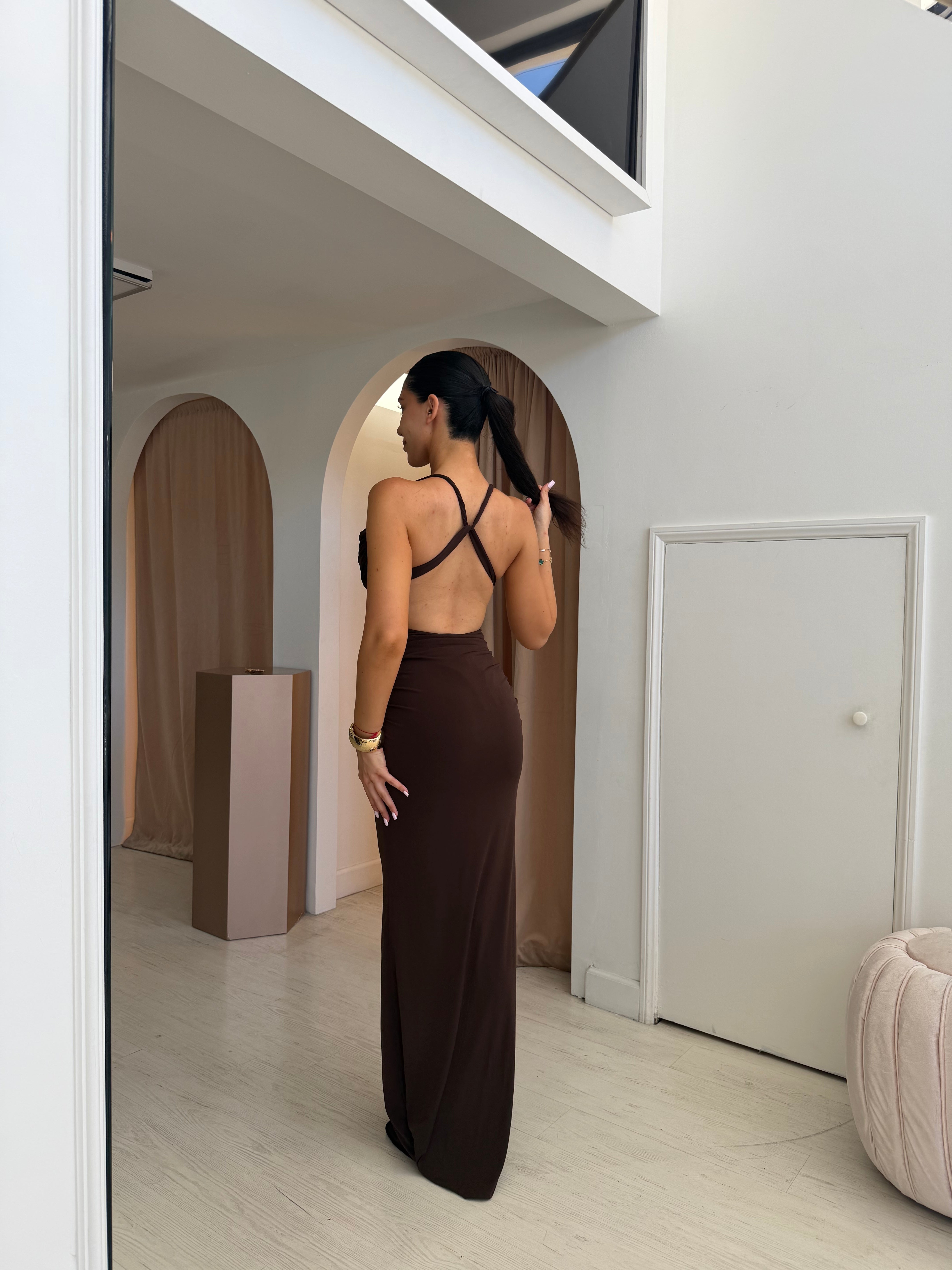 “Laia” cross back dress