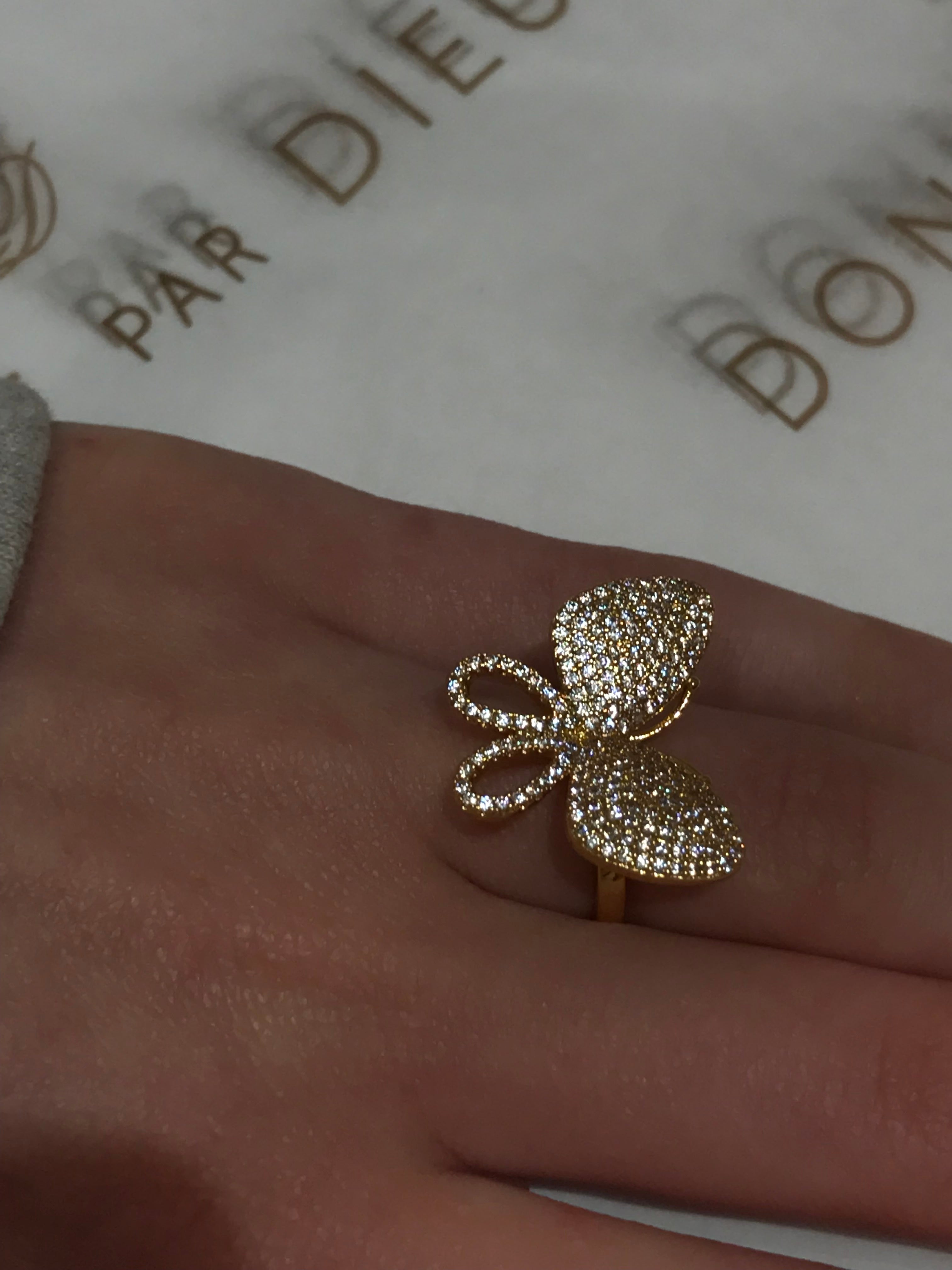 Small butterfly ring