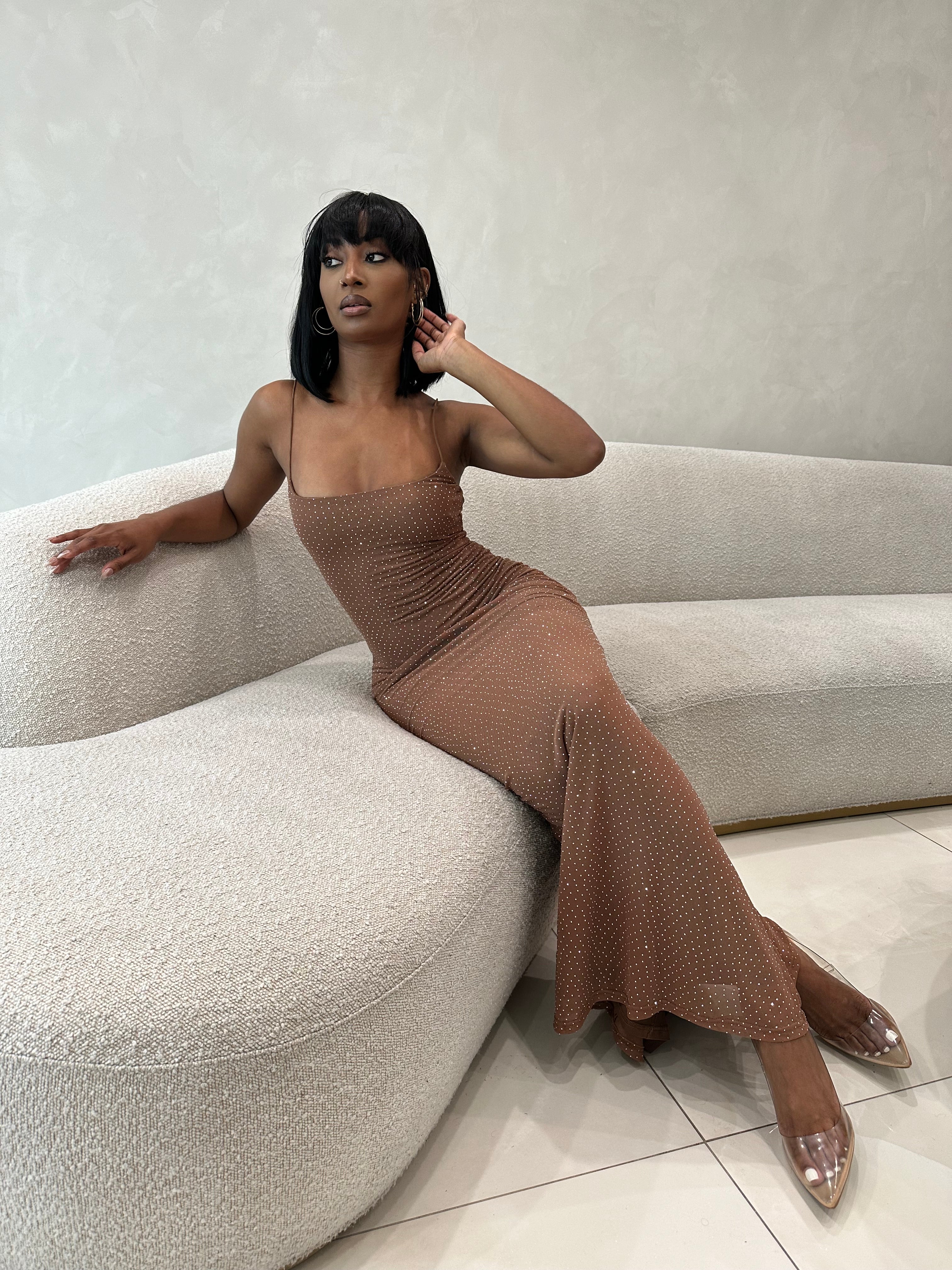‘Sky' Sparkle Bodycon Dress