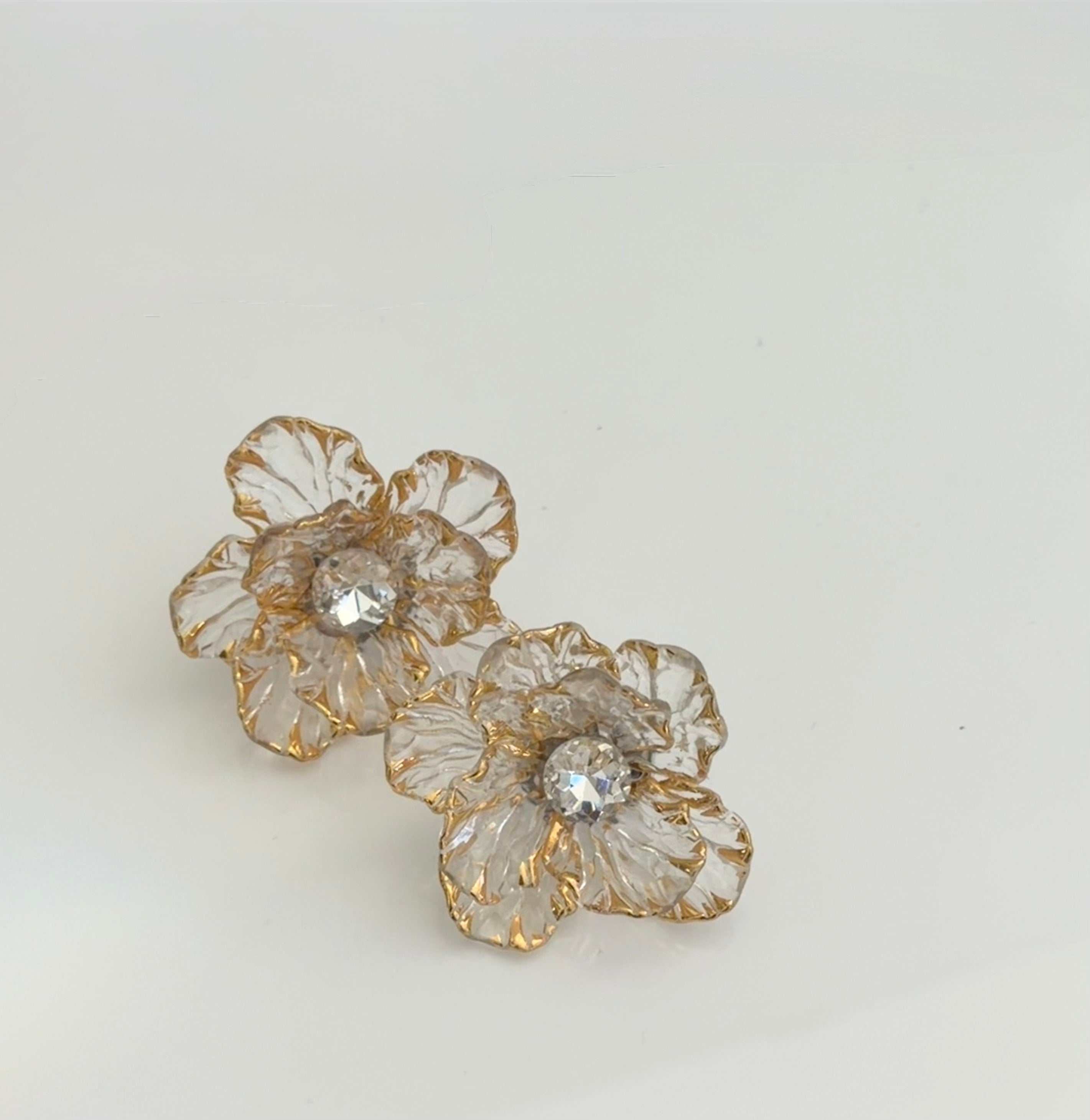 " Crystal Petale " Earrings
