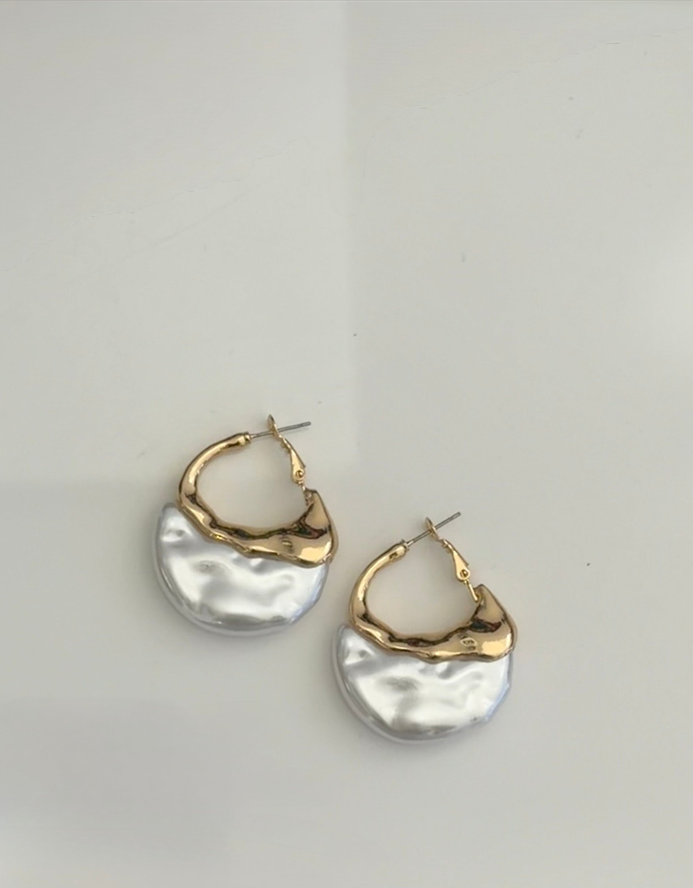 " Marbled Gold " Earrings