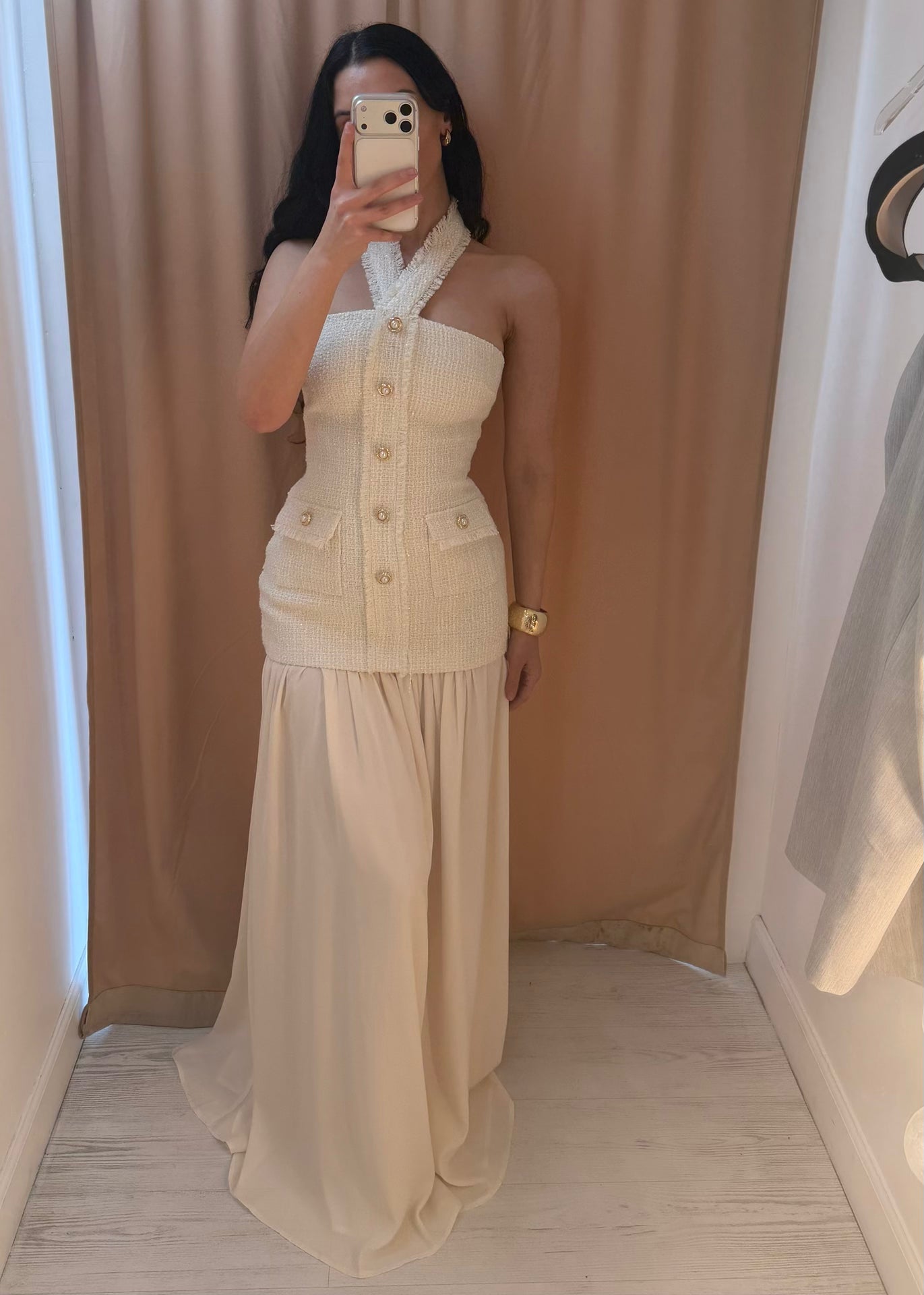 “Tyra” tweed dress