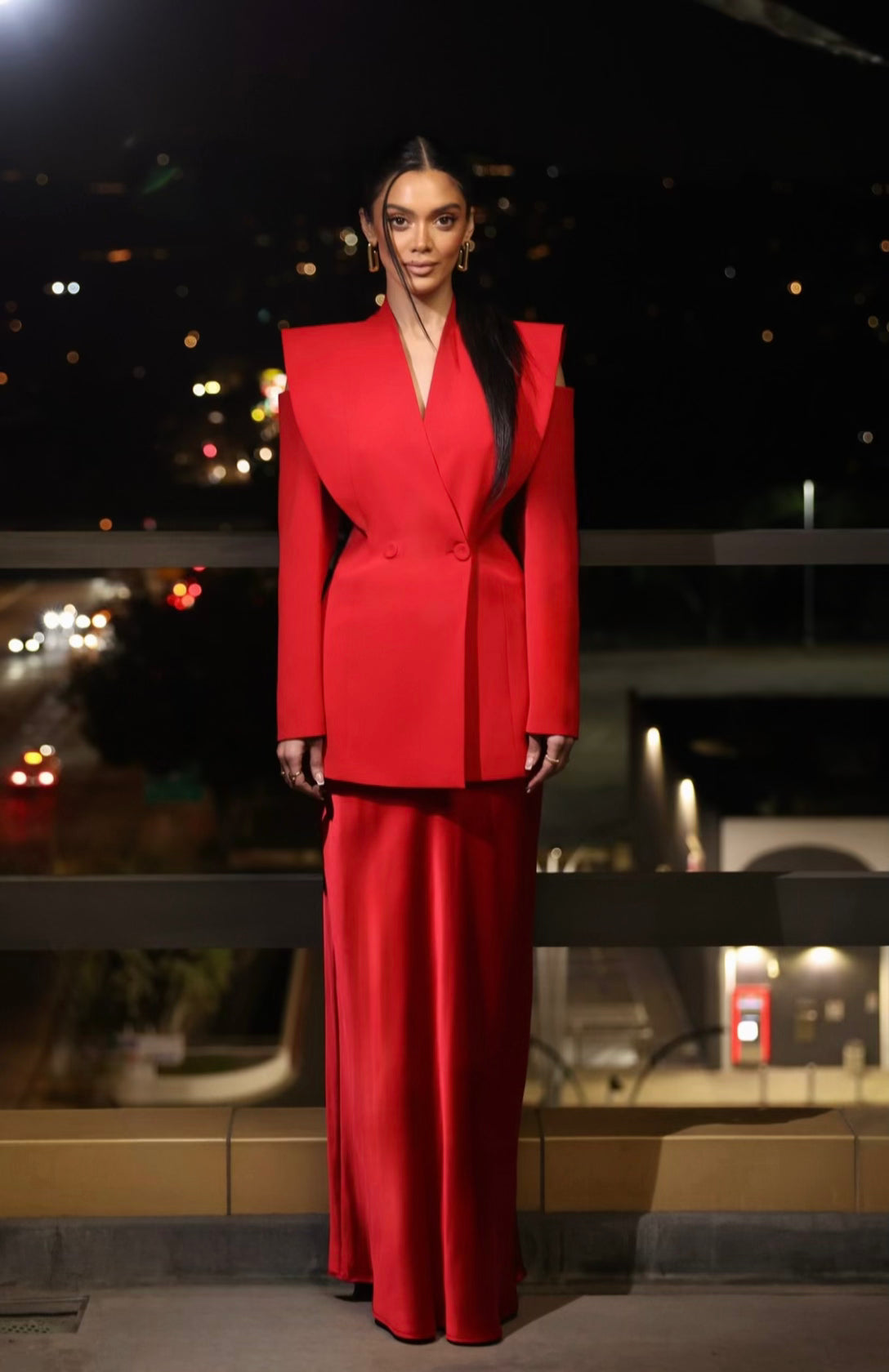 “Consort Blazer” in red