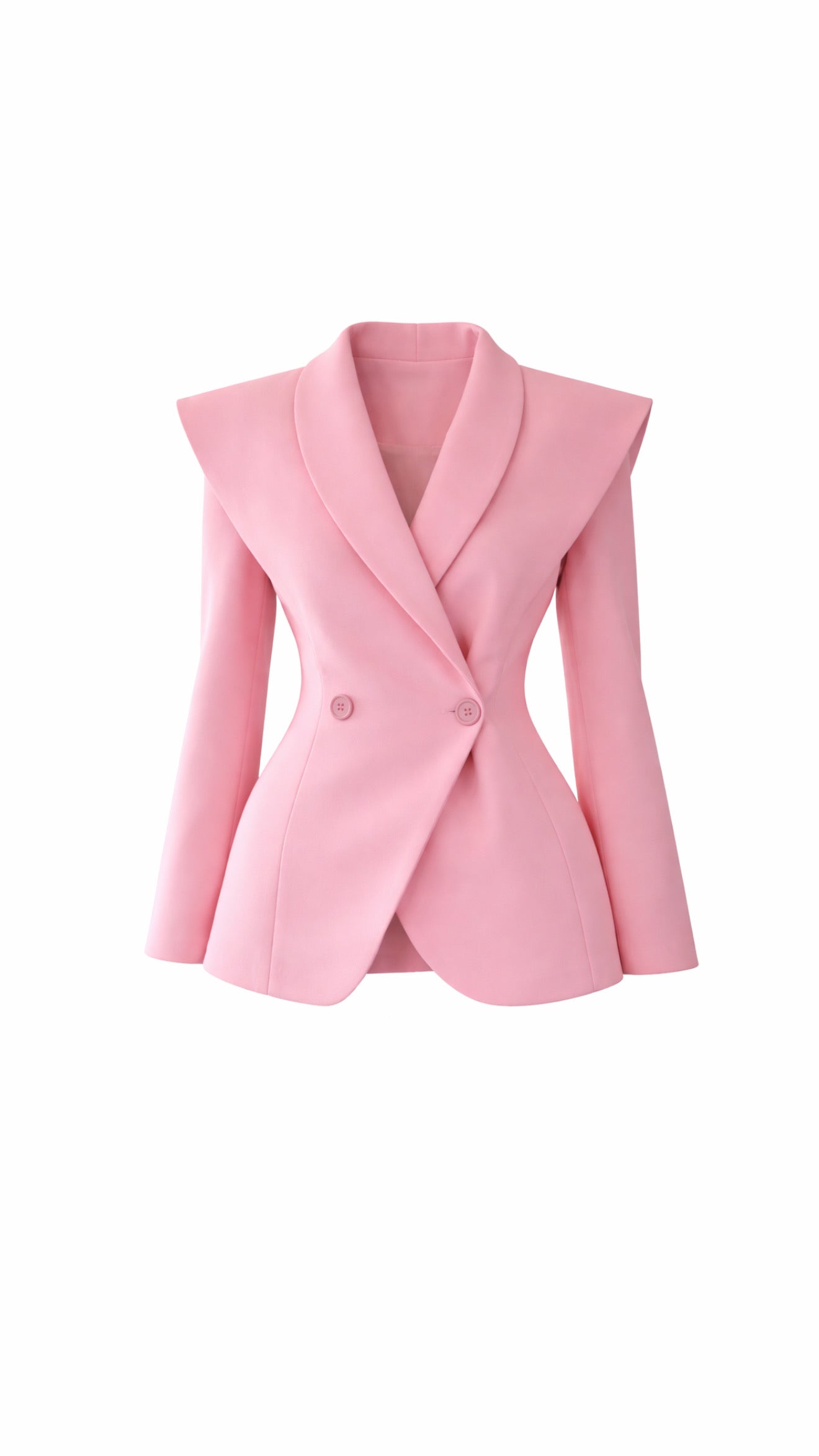 “Kaia” structured blazer in pink