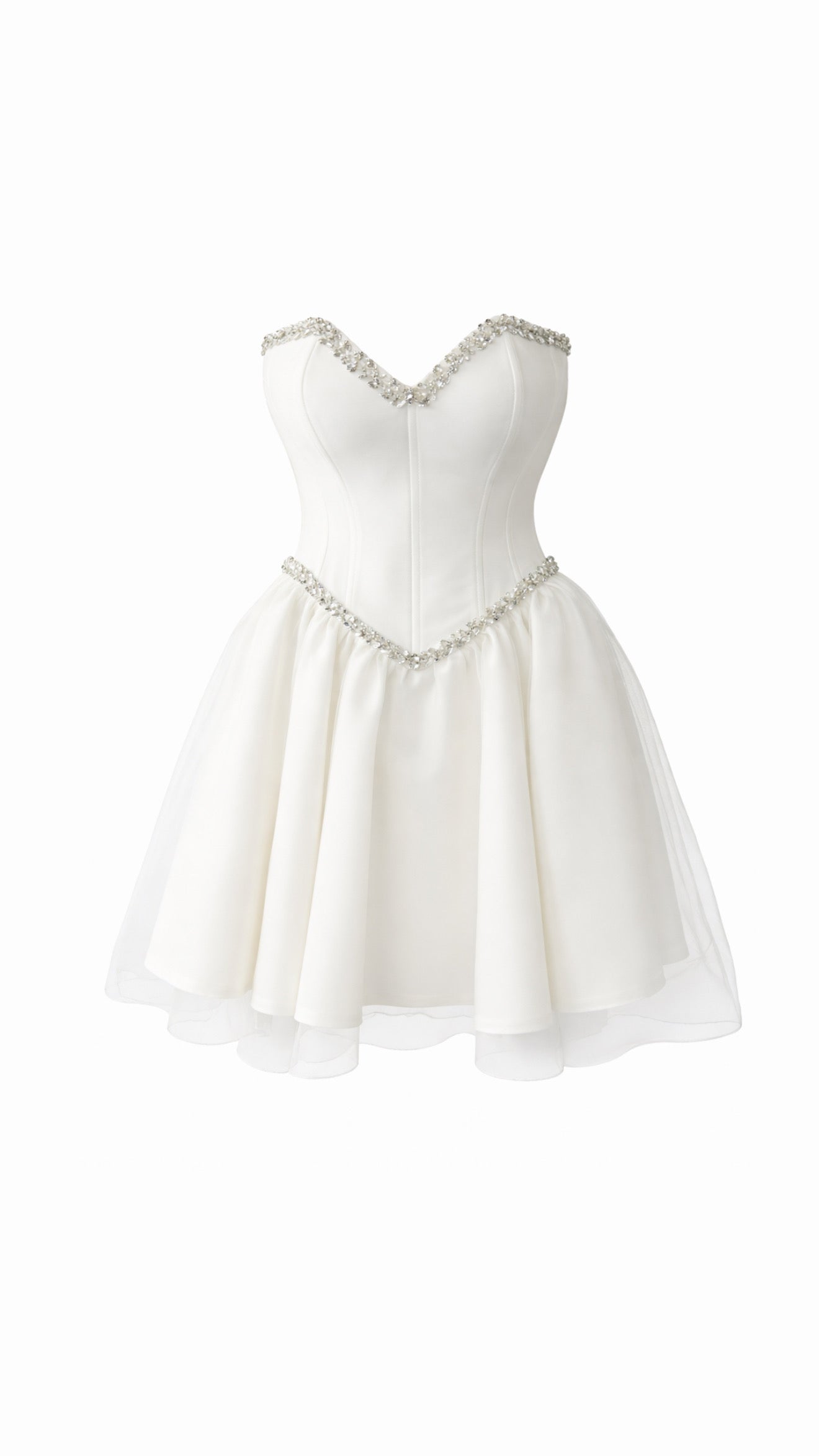 “Lia” cocktail dress in white