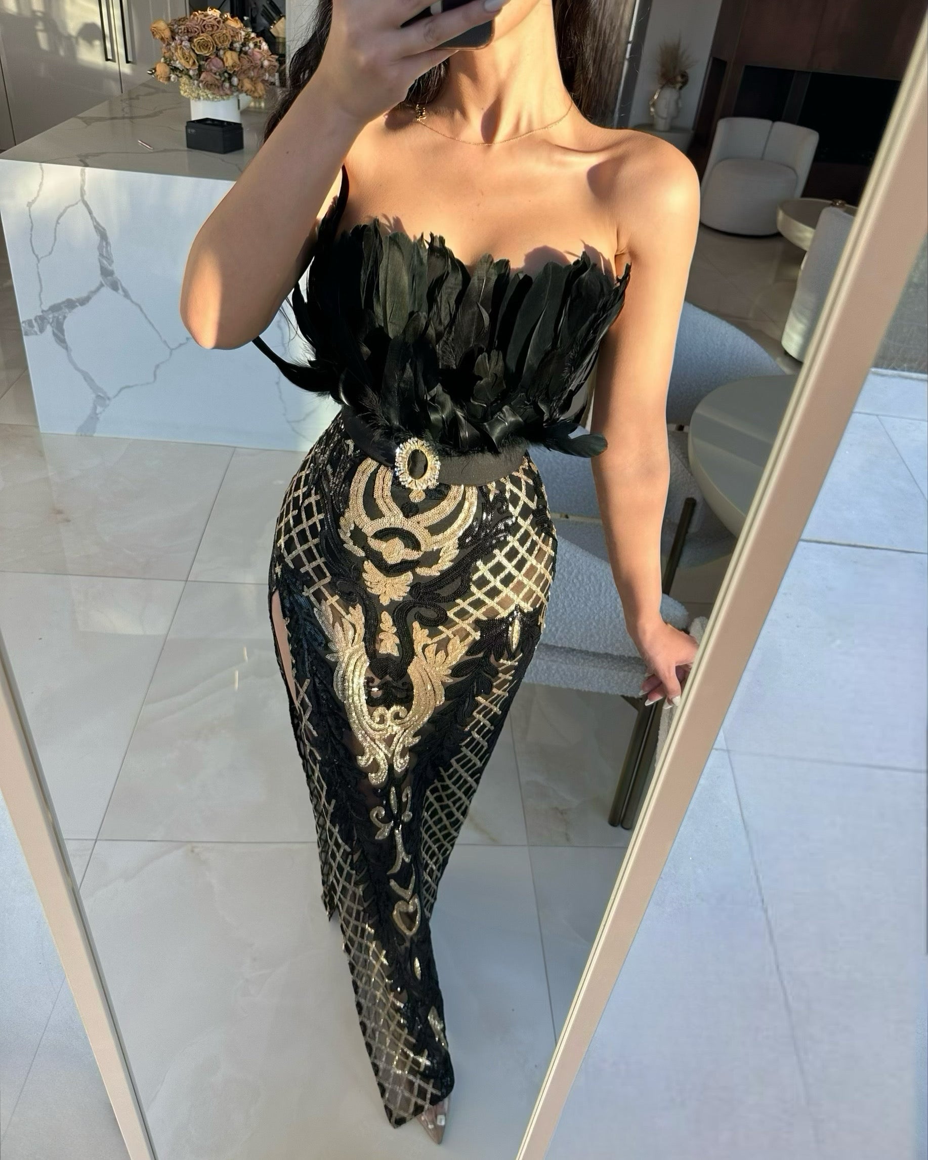 ‘BLACK GOLD’ dress
