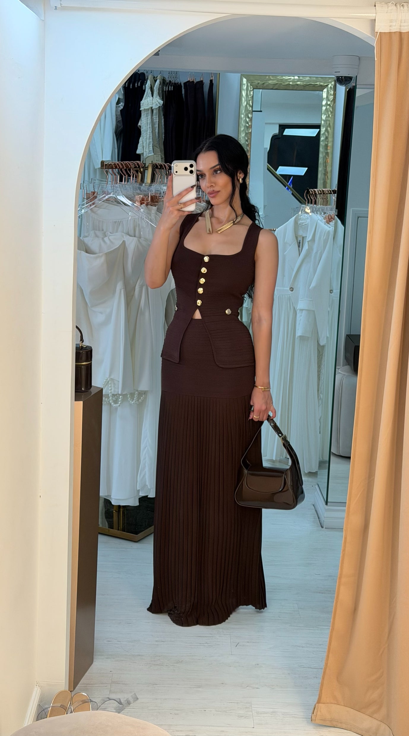 “ Leona ” knit set in brown