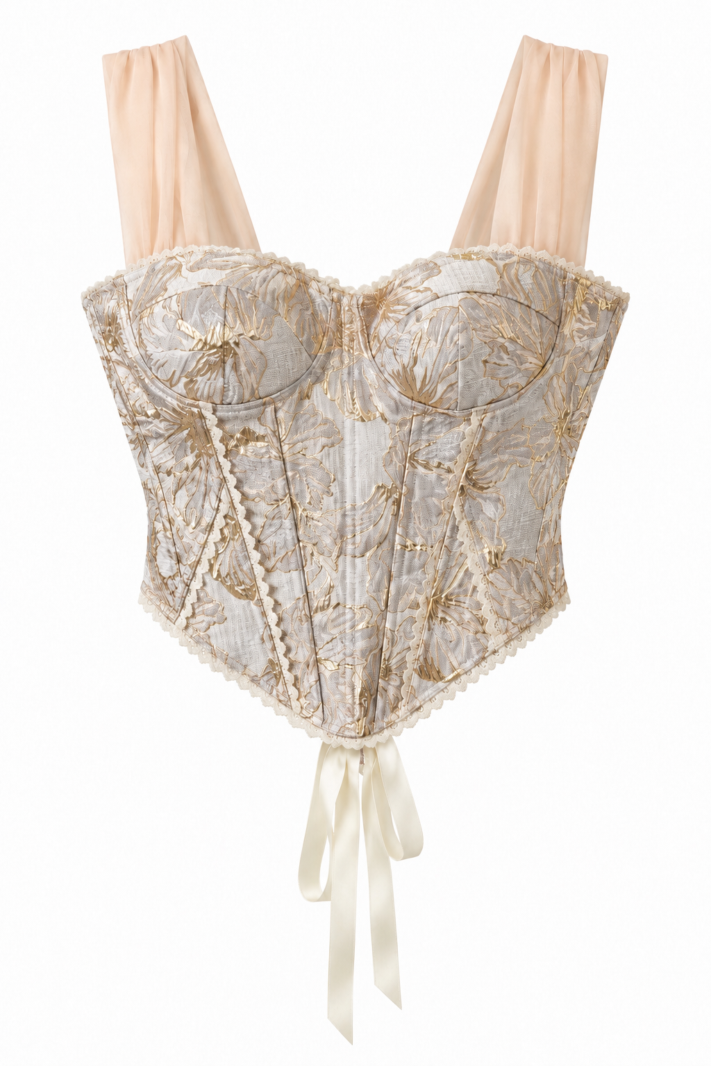 “Renie” bustier corset in gold