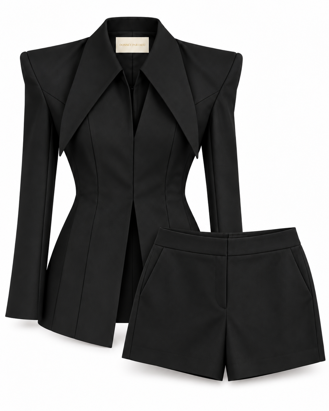“Majestic” blazer and shorts set