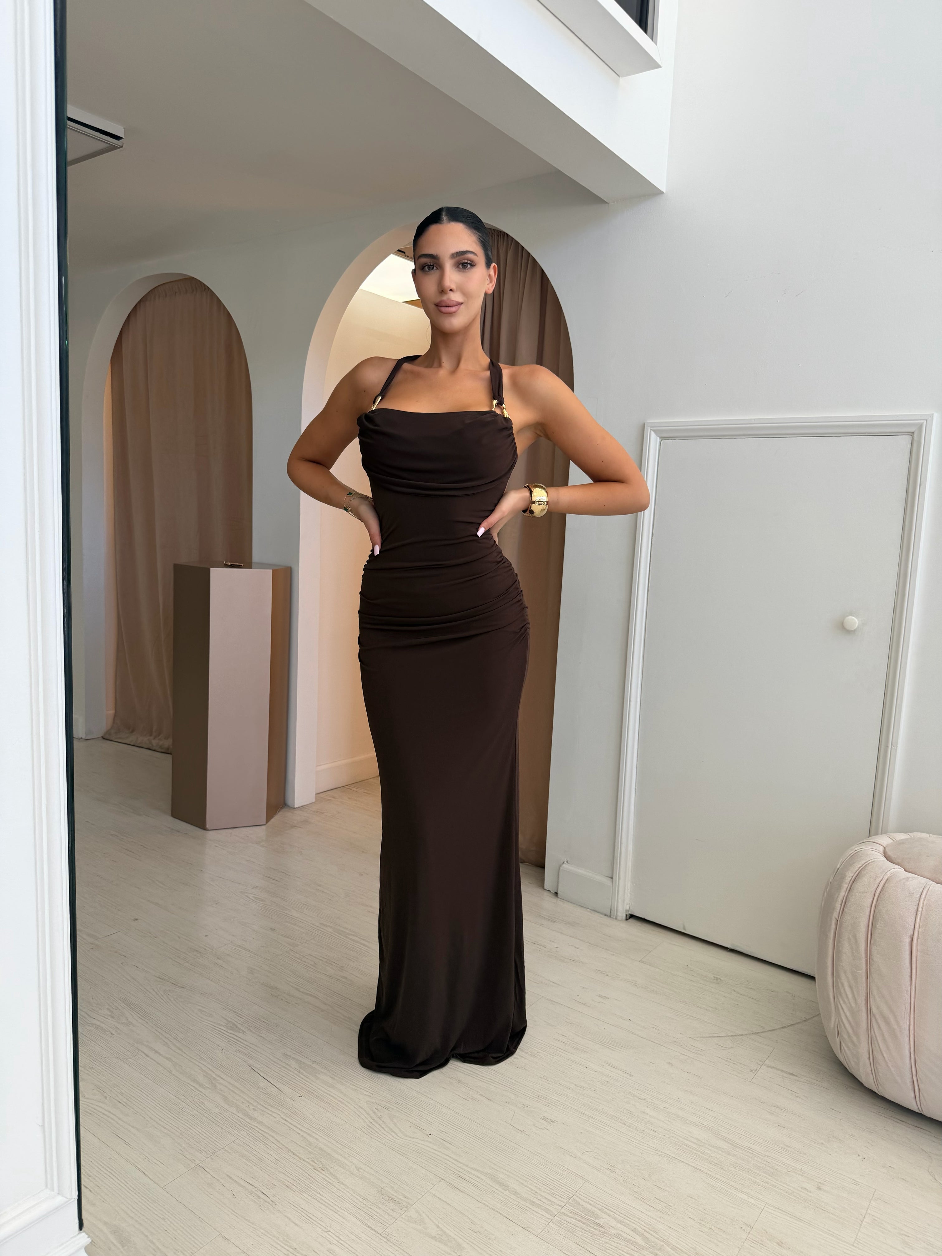 “Laia” cross back dress