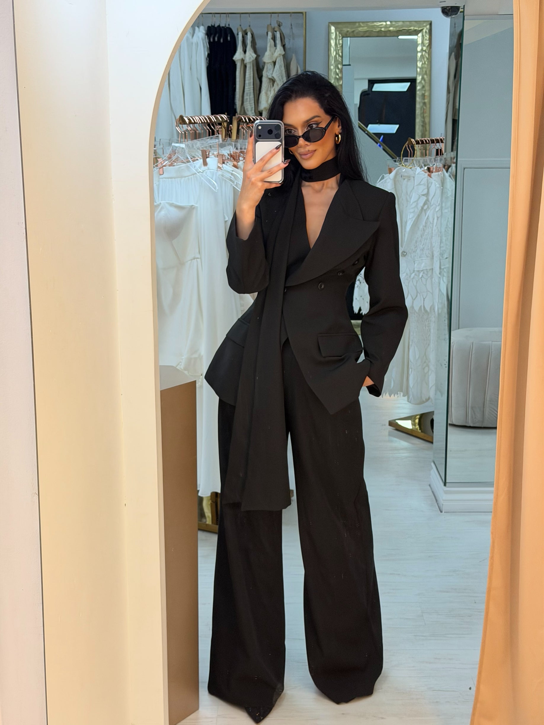 “Glare” 3 piece set in black