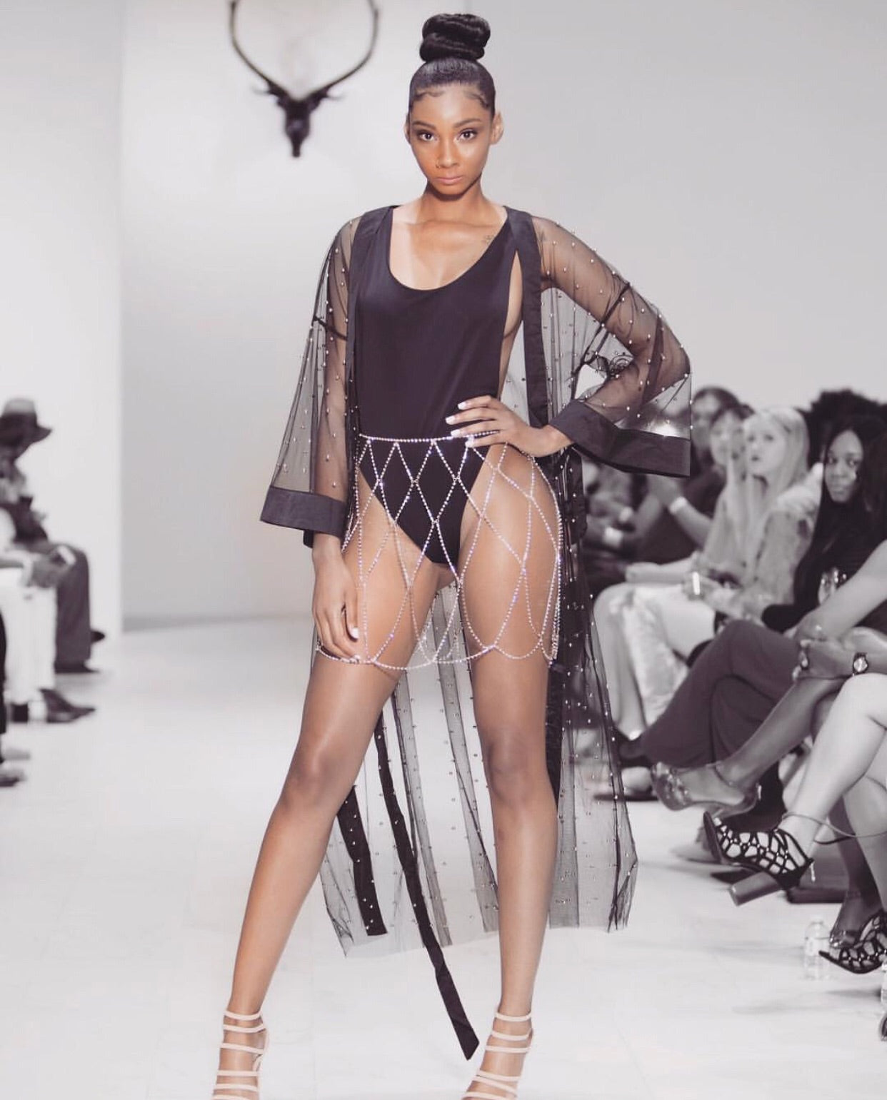'BODY CHAIN COVER UP' Rhinestone